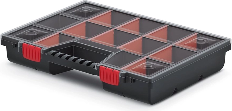 Organiseur en plastique NOR 39 × 29 × 6,5 cm avec compartiments réglables