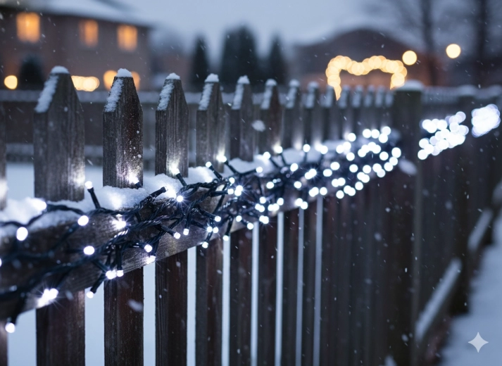 Guirlande lumineuse LED de 1000 diodes, blanc froid avec effet flash, 50 m