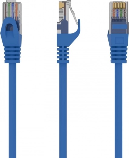 Câble patch réseau Cat 6 UTP de 0,5 m bleu