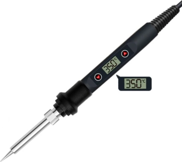 Fer à souder électrique de précision 60 W avec réglage de la température et écran LCD - 1 pièce