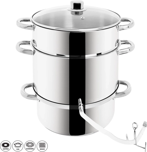 Extracteur de jus en acier inoxydable Orion 8 l