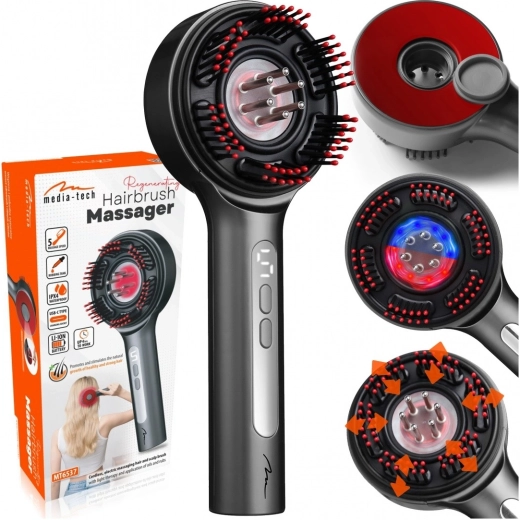 Brosse de massage régénérante Media-Tech pour les cheveux et le cuir chevelu