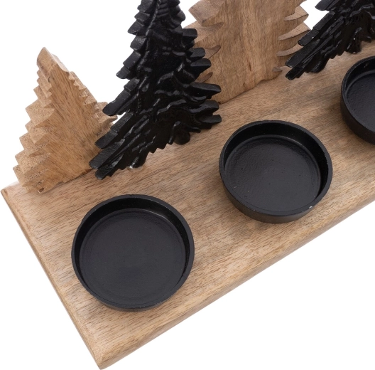 Motif d’arbres pour une atmosphère hivernale