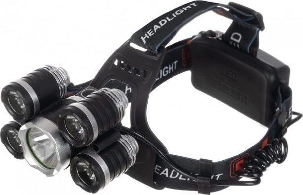 Éclairage puissant avec 5× LED Cree T6