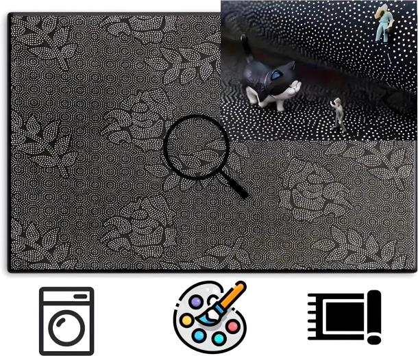 Tapis de protection gaming pour chaise 50 × 80 cm