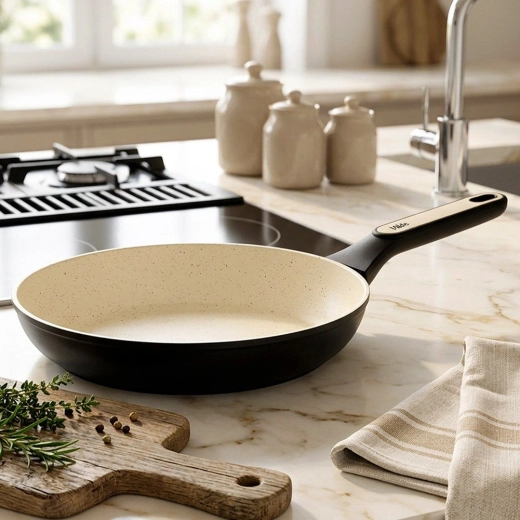 Revêtement granit antiadhésif pour cuisiner avec un minimum de matières grasses