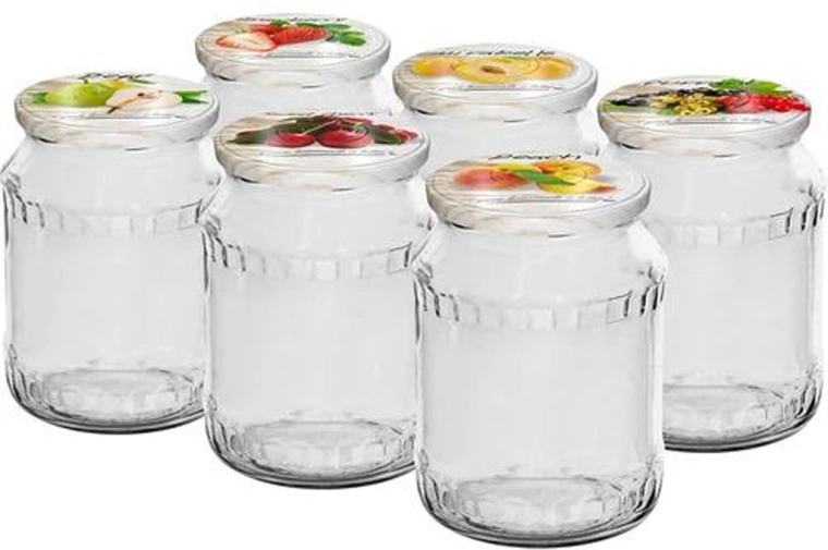 Bocaux de stérilisation avec couvercle Twist 720 ml, lot de 6 pièces