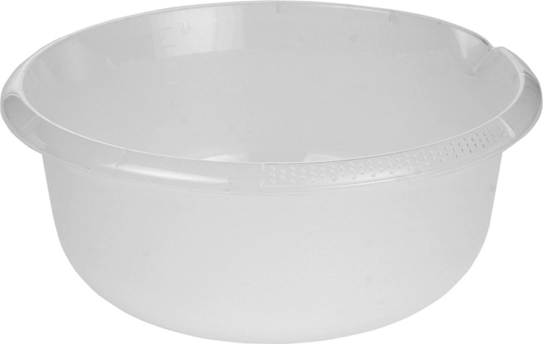 Bol rond transparent avec bec verseur 36 cm, 9 l