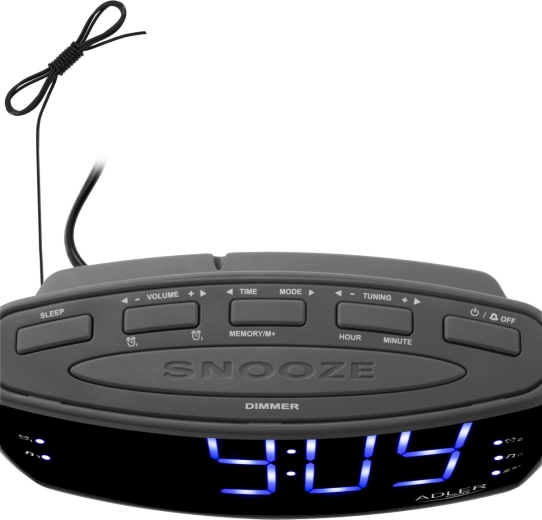 Radio FM/AM et réveil au choix