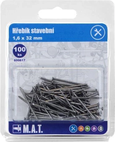 Clous de construction 32 × 1,6 mm, 100 pcs