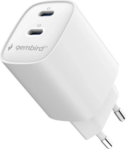 Deux ports USB‑C pour recharger deux appareils