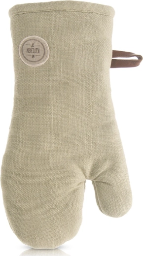 Manique de cuisine en coton avec aimant verte GREENISH 32 cm