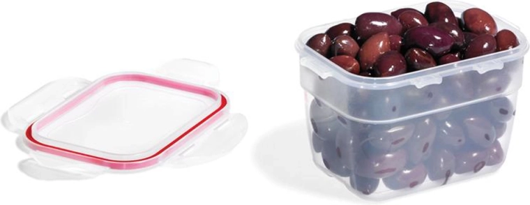 Boîte Lock & Lock Easy Match rectangulaire 800 ml rouge