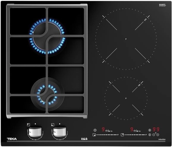 Table de cuisson mixte induction–gaz Teka 2-en-1