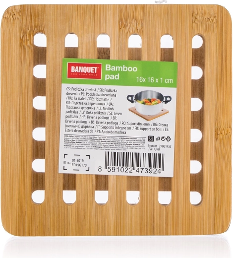 Format compact 16 × 16 × 1 cm