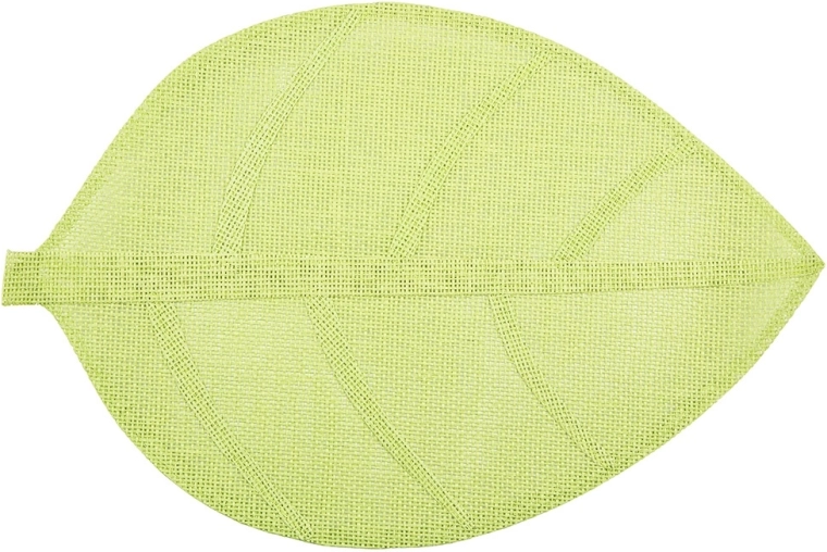 Set de table vert en forme de feuille 33 × 48 cm