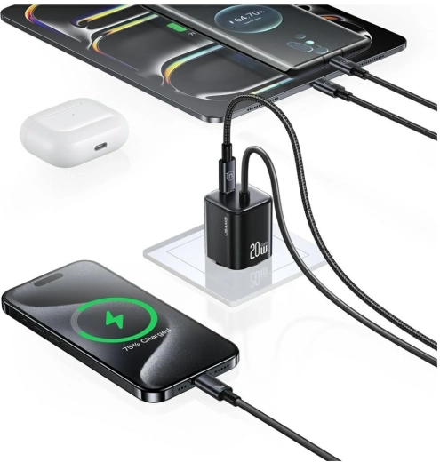 Chargez deux appareils en même temps