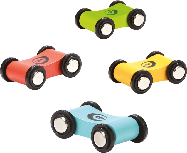 Quatre petites voitures robustes incluses