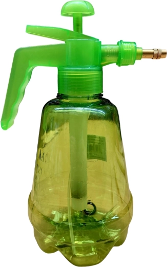 Pulvérisateur manuel à pression 1,2 l avec réservoir vert clair et buse en laiton