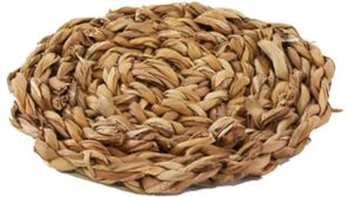 Sous-verre rond en herbe de mer 10 cm