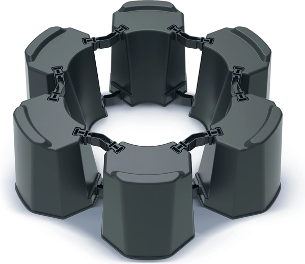 Structure modulaire pour différents diamètres de tonneaux