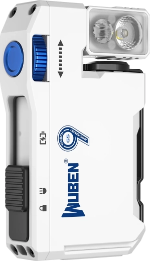 Tête pivotante à 180° et poignée tri-directionnelle