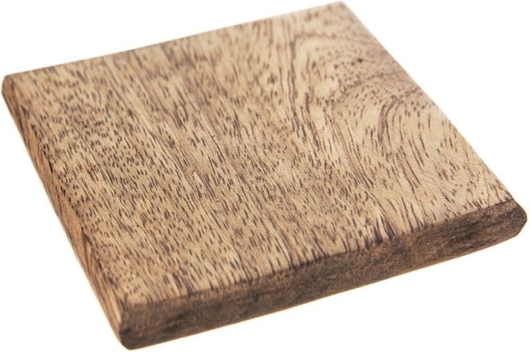 Dessous de verre en bois 10 × 10 cm