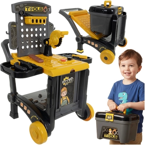 Iso Trade établi pour enfants avec outils 3en1 (59 pièces)