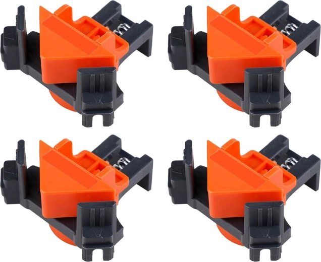 Renew Force serre-joints d’angle droit 90° avec mécanisme à ressort (4 pcs)