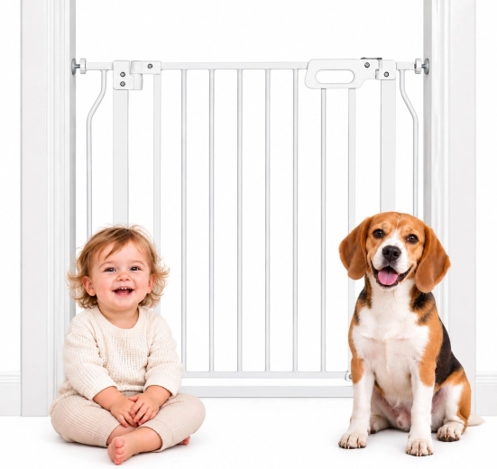 Barrière de sécurité en acier pour portes et escaliers ECOTOYS