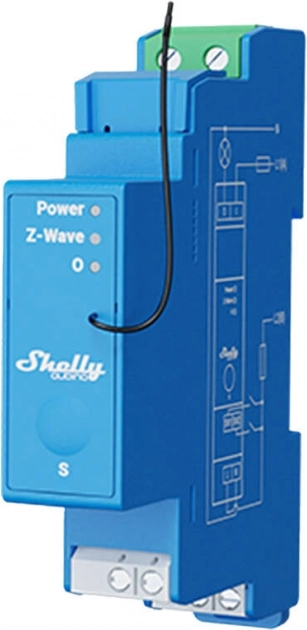 Shelly Qubino Pro 1 relais monophasé sur rail DIN