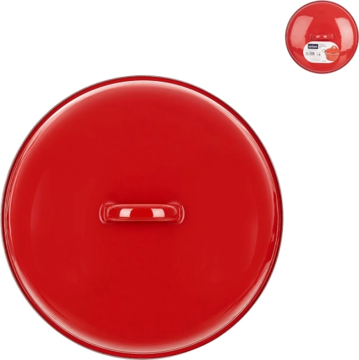 Couvercle émaillé Lem 21 cm rouge