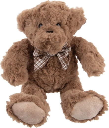 Ours en peluche avec nœud 20 cm – Marron