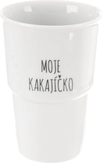 Tasse en porcelaine sans anse « Mon petit cacao » 350 ml