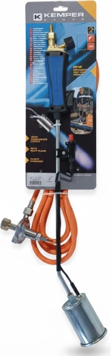 Kit de désherbage thermique avec brûleur 79 kW, tuyau 5 m et régulateur (diamètre de buse 60 mm)