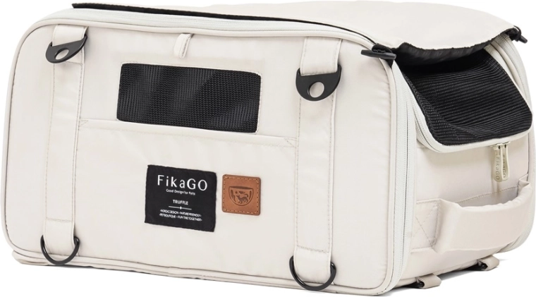 Transporteur de voyage FikaGO pour chiens et chats Truffle Creamy Cloud