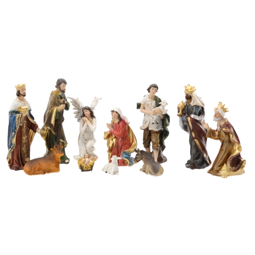 11 figurines pour une scène de crèche complète