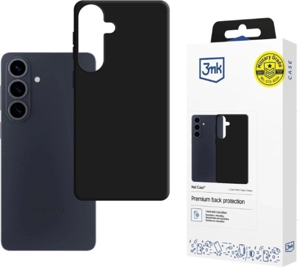 Coque mate 3mk Matt Case pour Samsung Galaxy S26, noire