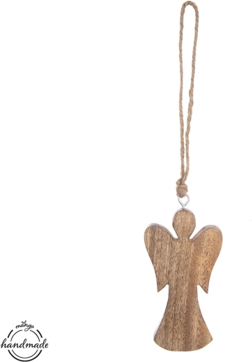 Ange en bois de manguier 14,7 cm