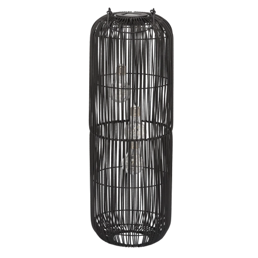 Lampion solaire noir 62 cm