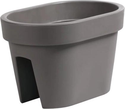 Jardinière de rambarde Lofly Railing pierre grise 12,3 l