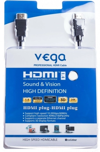 Vega câble HDMI 10 m noir