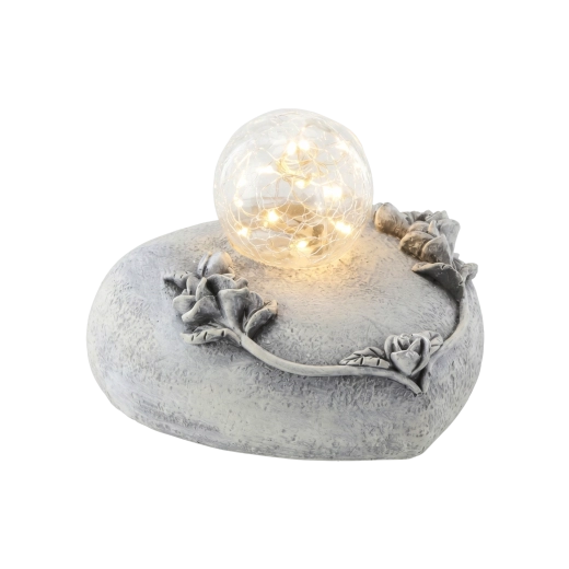 Douce lumière LED dans une boule en verre