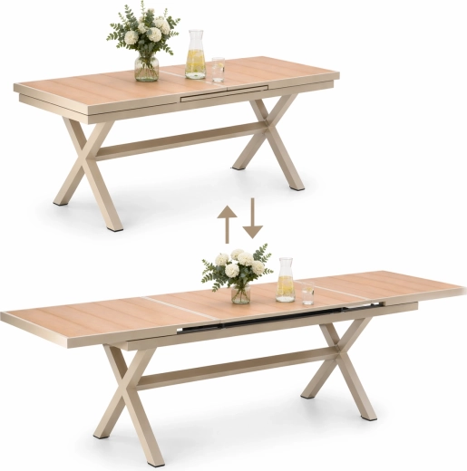 Plateau extensible pour accueillir davantage de convives