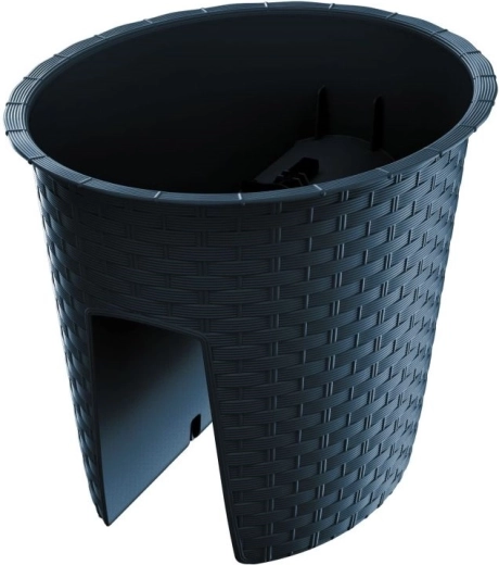Jardinière de rambarde Ratolla Oval 30 cm anthracite