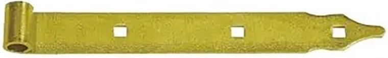 Charnière à sangle 300 × 3 mm avec gond Ø 10 mm, acier zingué jaune