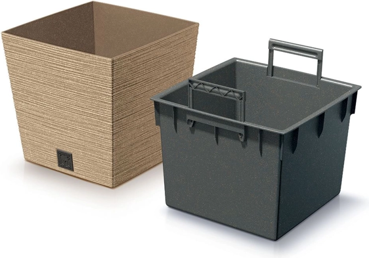 Insert amovible avec poignées pour un rempotage facile