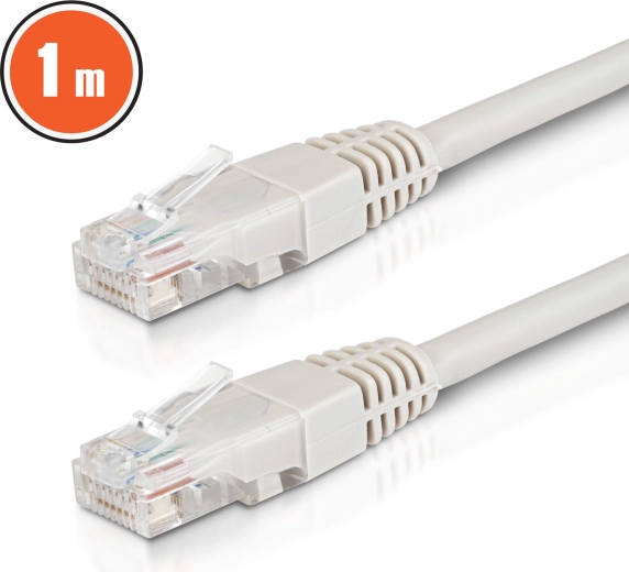 Câble réseau patch UTP CAT6 CCA 1 m gris