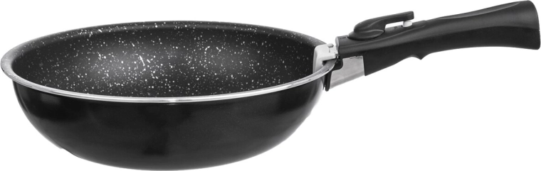 Forme wok pour stir-fry et mélange rapide