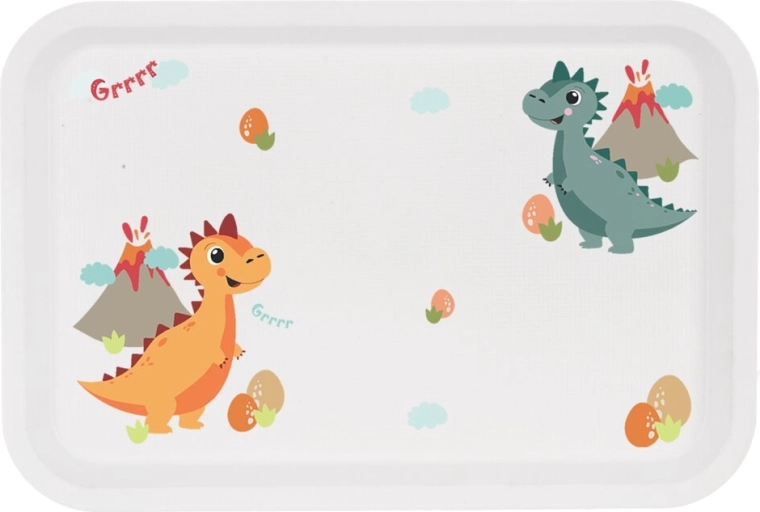 Plateau en plastique pour enfants Toya DINO 30,5 × 21 cm